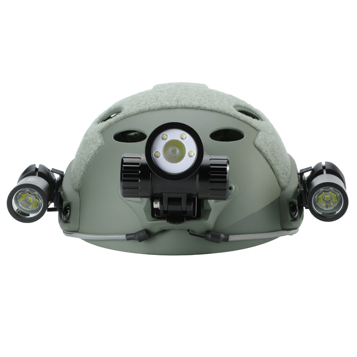 Bigblue Dual-Light Dive Helmet with Adjustable Mounts - TBH-2M