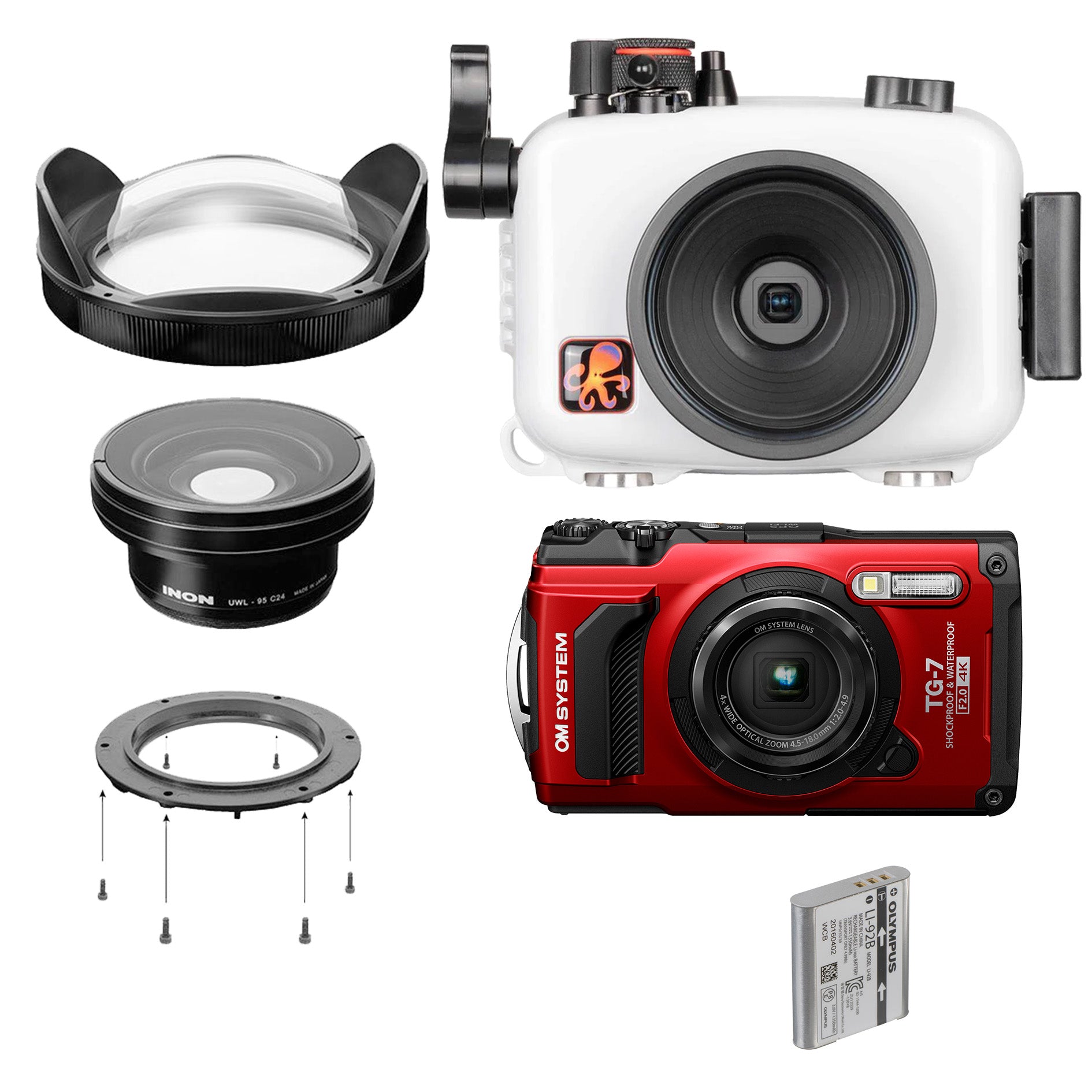 OM System Tough TG-7, Ikelite Housing & Inon UWL-95S Wide Angle Bundle –  Sea Tech Ltd